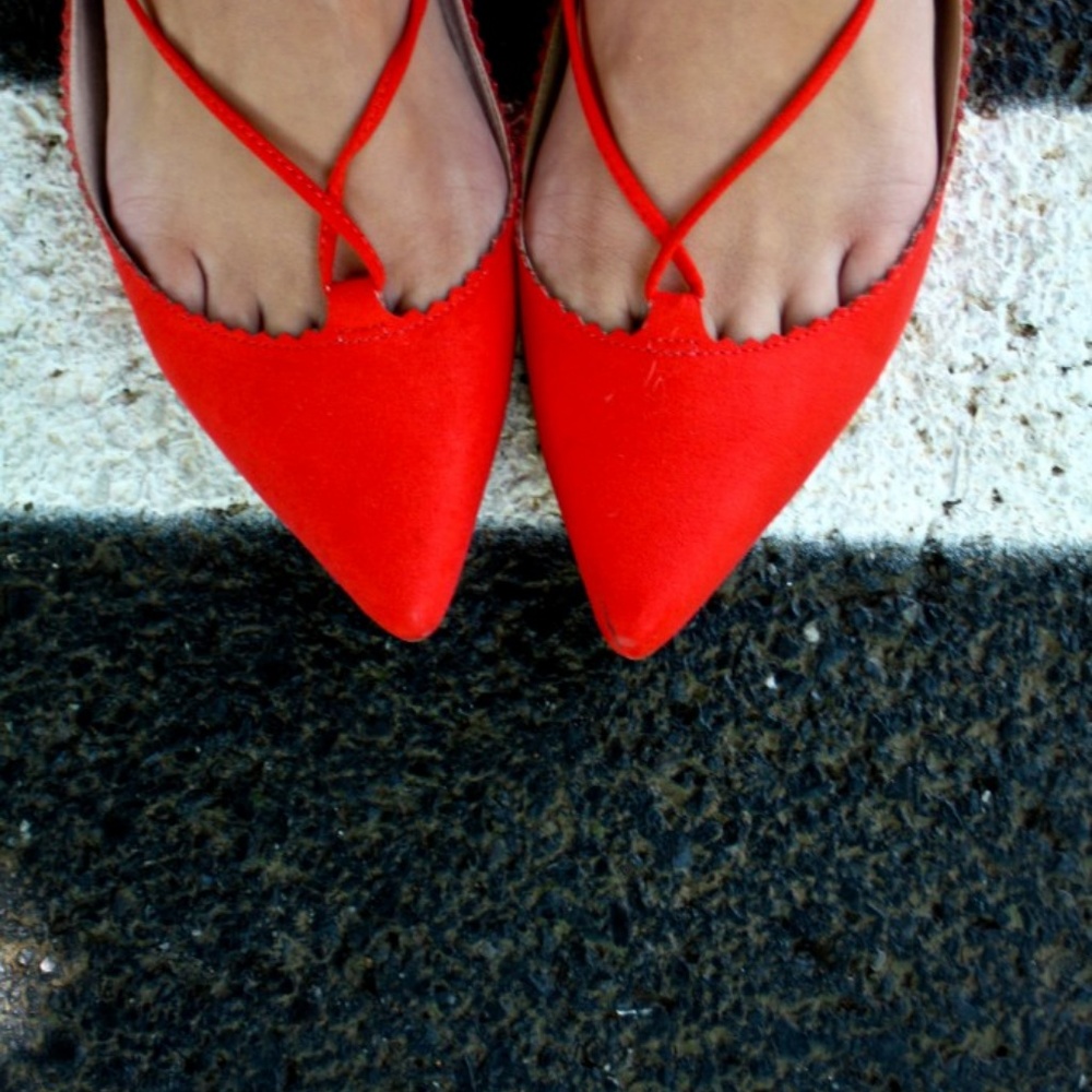 NEW!  TOPSHOP finest ghillie lace-up flats - Picture 6 of 7